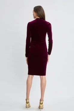 Elie Tahari Dresses & Jumpsuits|Suiting-Asymmetric Ruched Velvet Dress