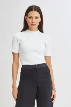 Elie Tahari Tops & Sweaters|Suiting-Beaded Rib Sweater