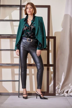 Elie Tahari Tops & Sweaters-Burnout Velvet Shirt