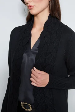 Elie Tahari Tops & Sweaters-Cable Cardigan