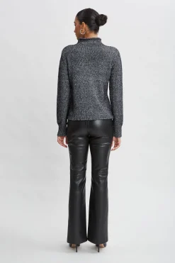 Elie Tahari Tops & Sweaters-Cable Front Cotton Merino Sweater