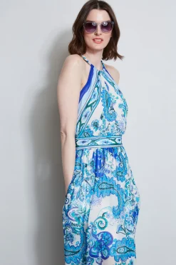 Elie Tahari Midi Dresses|Dresses & Jumpsuits-Calypso Halter Dress