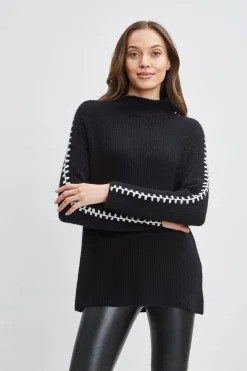 Elie Tahari Tops & Sweaters-Cashmere Whipstitch Sweater