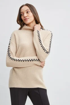 Elie Tahari Tops & Sweaters-Cashmere Whipstitch Sweater
