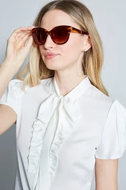 Elie Tahari Fragrance|Gloves-Cat Eye Acetate Sunglasses