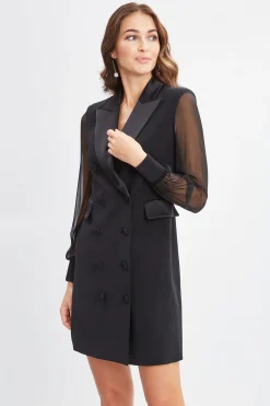 Elie Tahari Dresses & Jumpsuits|Suiting-Chiffon Sleeve Blazer Dress