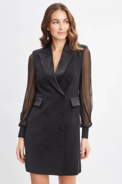 Elie Tahari Dresses & Jumpsuits|Suiting-Chiffon Sleeve Blazer Dress