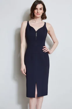 Elie Tahari Dresses & Jumpsuits|Midi Dresses-Contour Zip Dress