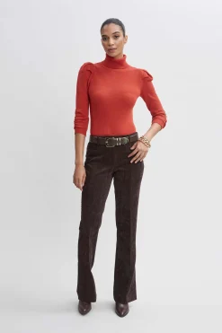 Elie Tahari Bottoms|Suiting-Corduroy Fit & Flare Pant
