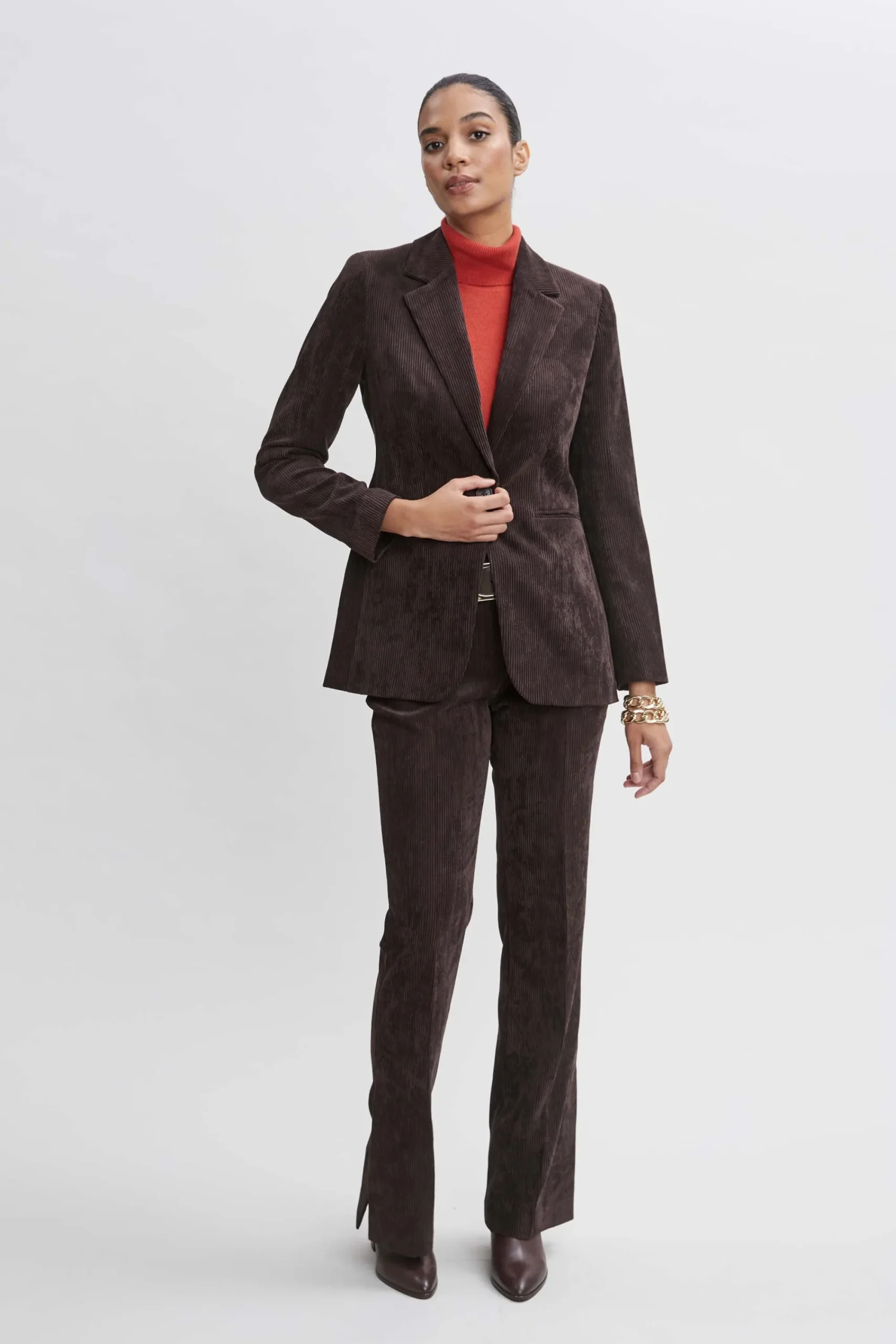 Elie Tahari Bottoms|Suiting-Corduroy Fit & Flare Pant