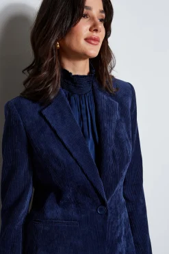 Elie Tahari Jackets & Blazers|Suiting-Corduroy Single Button Blazer