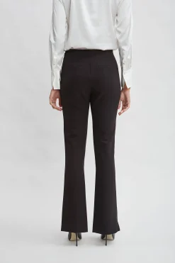 Elie Tahari Bottoms|Suiting-Crepe Seam Slit Flare Pant