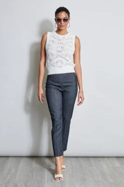 Elie Tahari Tops & Sweaters-Crochet Cotton Sweater Tank