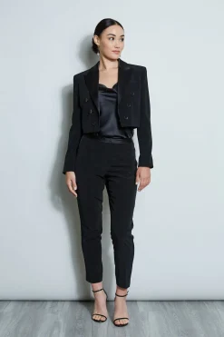 Elie Tahari Jackets & Blazers-Cropped Tuxedo Jacket