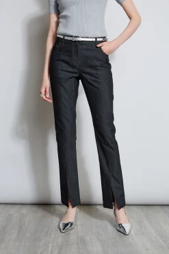 Elie Tahari Bottoms-Denim Slit Front Jeans
