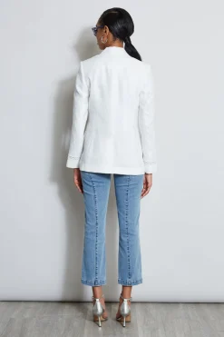Elie Tahari Jackets & Blazers-Embroidered Linen Blazer