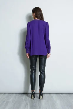 Elie Tahari Tops & Sweaters-Embroidered Silk Shirt