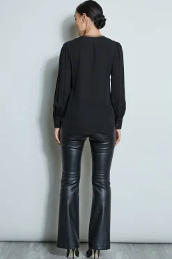 Elie Tahari Tops & Sweaters-Embroidered Silk Shirt