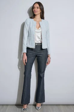 Elie Tahari Jackets & Blazers-Fringe Edge Tweed Jacket