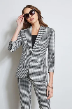 Elie Tahari Jackets & Blazers-Gingham Blazer