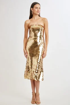 Elie Tahari Dresses & Jumpsuits|Midi Dresses-Graduated Sequin Dress