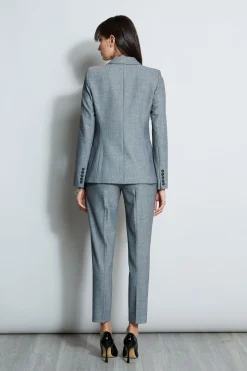 Elie Tahari Jackets & Blazers-Herringbone Panel Blazer