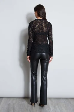 Elie Tahari Tops & Sweaters-Lace Long Sleeve Knit