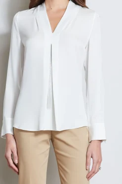 Elie Tahari Tops & Sweaters-Long Sleeve Chain Shirt