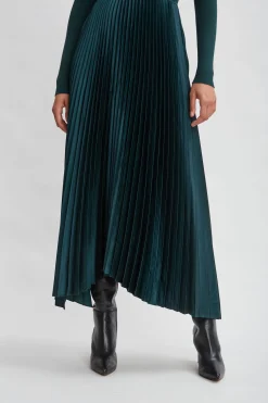 Elie Tahari Dresses & Jumpsuits|Long Sleeve Dresses-Long Sleeve Knit Pleated Dress
