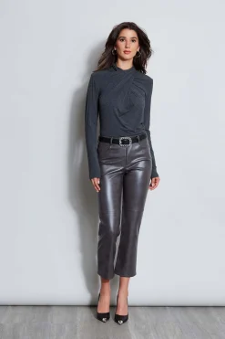 Elie Tahari Tops & Sweaters-Long Sleeve Twist Neck Knit