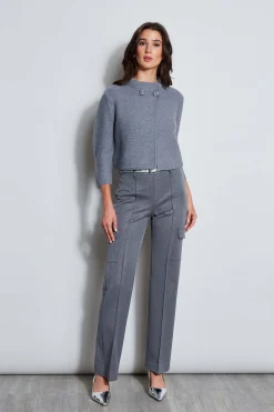 Elie Tahari Bottoms|Suiting-Metallic Cargo Pant