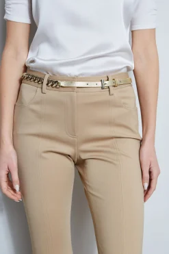 Elie Tahari Fragrance|Gloves-Metallic Chain Belt