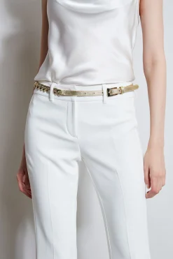 Elie Tahari Fragrance|Gloves-Metallic Chain Belt