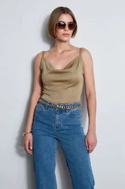 Elie Tahari Tops & Sweaters-Metallic Knit Cami