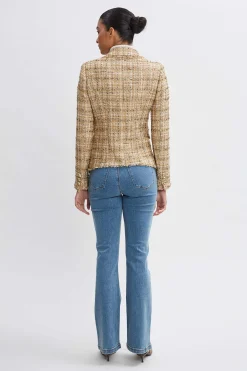 Elie Tahari Jackets & Blazers|Suiting-Metallic Tweed Blazer