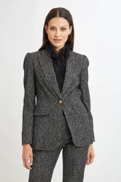 Elie Tahari Suiting|Jackets & Blazers-Metallic Tweed Blazer