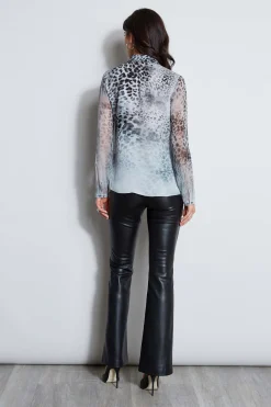 Elie Tahari Tops & Sweaters-Mirage Cheetah Button Down Shirt