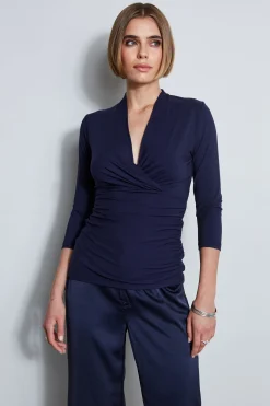 Elie Tahari Tops & Sweaters-Mock Wrap Knit