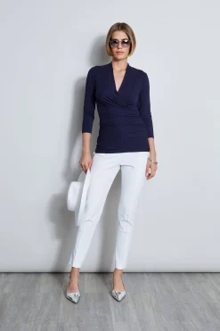 Elie Tahari Tops & Sweaters-Mock Wrap Knit
