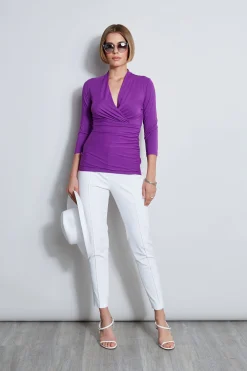 Elie Tahari Tops & Sweaters-Mock Wrap Knit