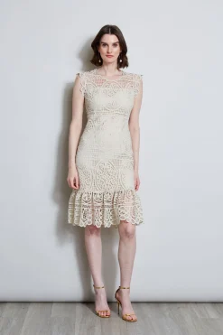 Elie Tahari Dresses & Jumpsuits|Sleeveless Dresses-Mosaic Lace Dress