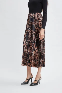 Elie Tahari Dresses & Jumpsuits-Paisley Pleated Midi Dress