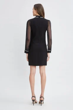 Elie Tahari Dresses & Jumpsuits-Pearl Detail Crepe Dress