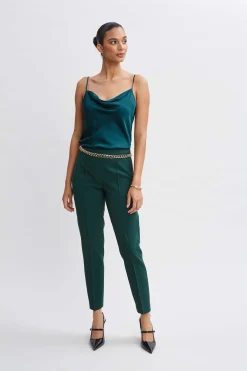 Elie Tahari Bottoms|Suiting-Pintuck Slim Pant