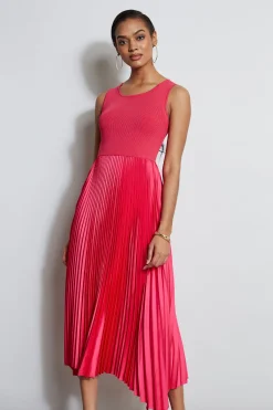 Elie Tahari Dresses & Jumpsuits|Midi Dresses-Pleated Midi Dress