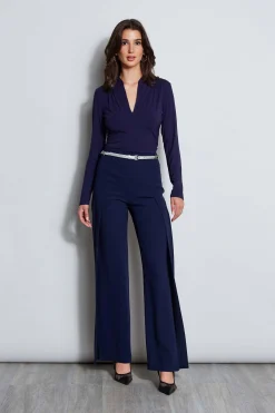 Elie Tahari Tops & Sweaters|Suiting-Pleated Neck Knit