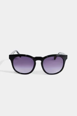 Elie Tahari Fragrance|Gloves-Round Acetate Sunglasses
