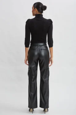 Elie Tahari Tops & Sweaters|Suiting-Ruched Sleeve Cashmere Wool Sweater