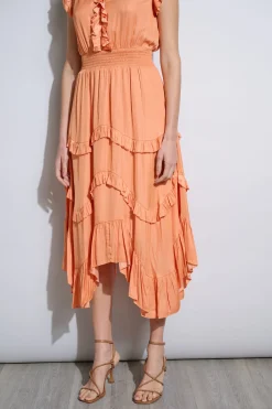 Elie Tahari Dresses & Jumpsuits|Midi Dresses-Ruffle Midi Dress