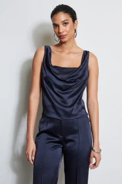 Elie Tahari Tops & Sweaters-Satin Cowl Cami